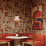 Arte Lanai Kailua behang in kleur Red Baron (81500) - Interieur impressie