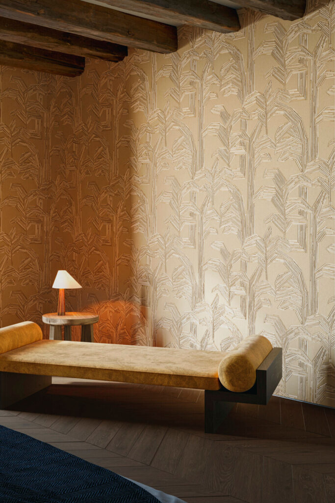 Arte Lanai Kailua behang in kleur Whole Wheat (81502) - Interieur impressie