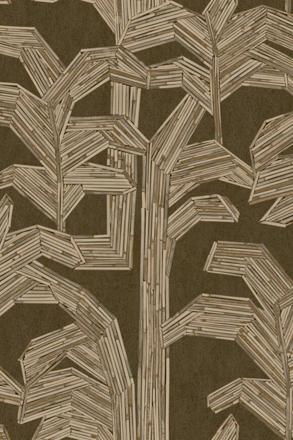 Arte Lanai Kailua behang in kleur Charcoal (81503) - Product close-up