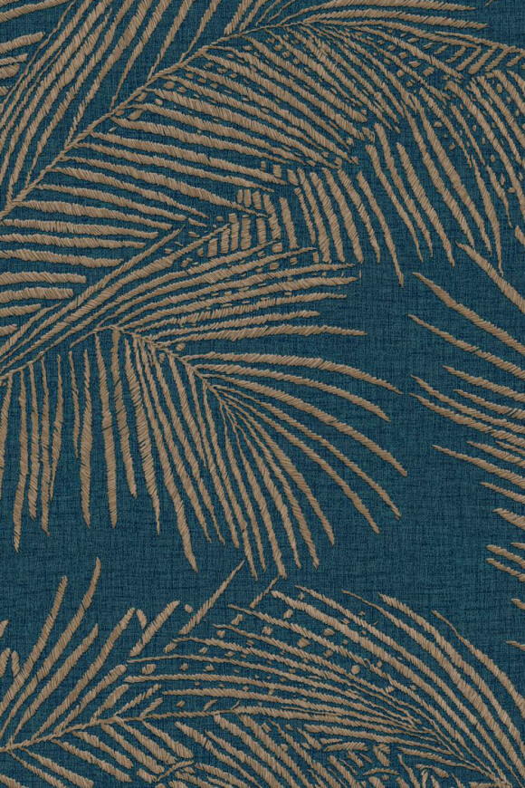 Arte Lanai Maui behang in kleur Prussian Blue (81530) - Product close-up
