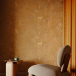 Arte Lanai Mauna behang in kleur Tangerine (81510) - Interieur impressie