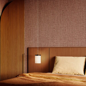 Arte Lanai Puna behang in kleur Burgundy (81540) - Interieur impressie