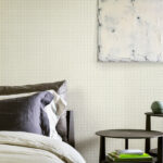 Arte Le corbusier dots Dots behang in kleur Ivory White (31000) - Interieur impressie