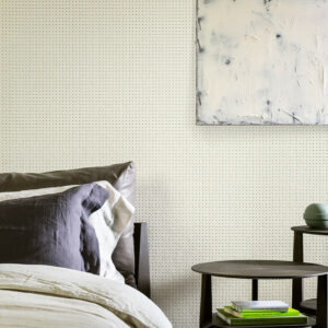 Arte Le corbusier dots Dots behang in kleur Ivory White (31000) - Interieur impressie