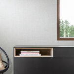 Arte Le corbusier dots Dots behang in kleur Pearl Grey (31004) - Interieur impressie