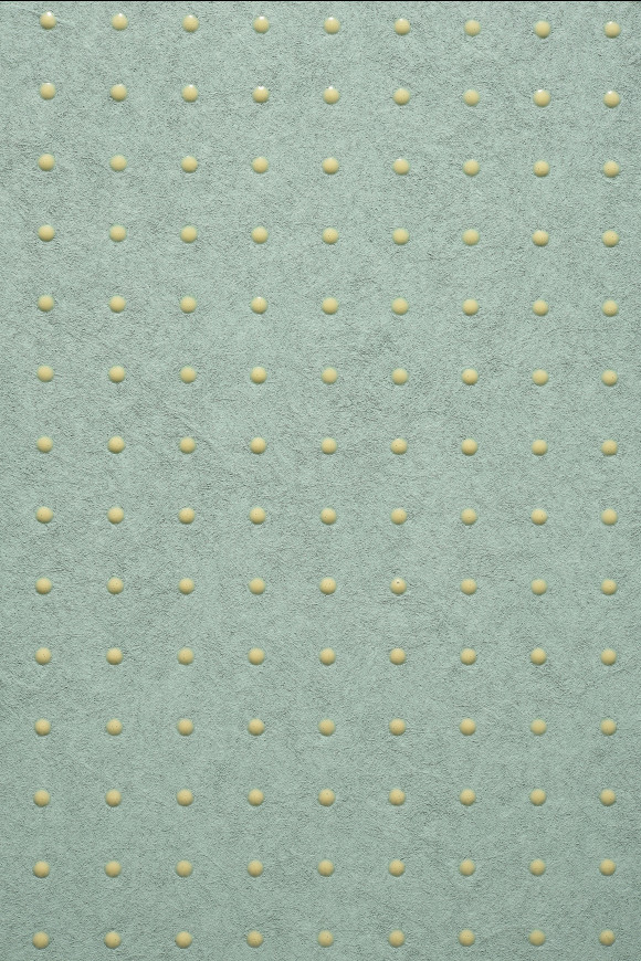 Arte Le-corbusier-dots Dots behang in kleur Slightly Greyed English Green (31018) - Product close-up