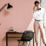 Arte Le corbusier dots Dots behang in kleur Bright Pink (31026) - Interieur impressie