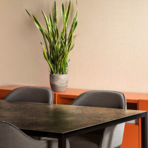 Arte Le corbusier dots Dots behang in kleur Pale Sienna (31029) - Interieur impressie