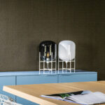 Arte Le corbusier dots Dots behang in kleur Marron (31033) - Interieur impressie