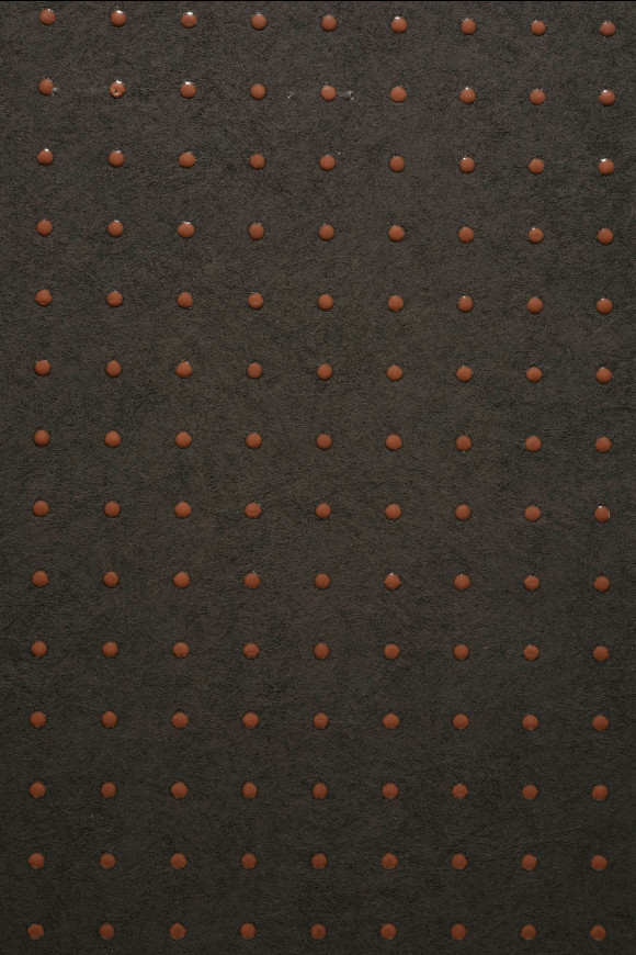 Arte Le-corbusier-dots Dots behang in kleur Deeply Dark Natural Umber (31035) - Product close-up