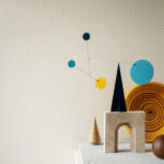 Arte Le corbusier dots Dots behang in kleur Ivory White (31003) - Interieur impressie