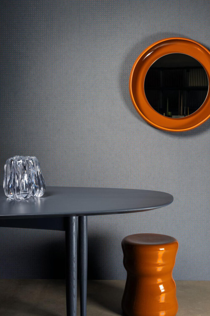 Arte Le corbusier dots Dots behang in kleur Dynamic Medium Grey (31008) - Interieur impressie