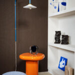 Arte Le corbusier dots Dots behang in kleur Marron (31033) - Interieur impressie