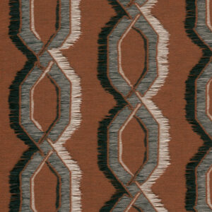 Arte Le couturier Franges behang in kleur Chestnut (58524) - Product close-up