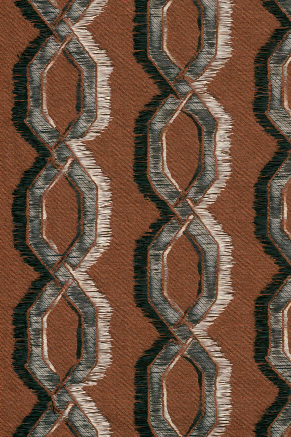 Arte Le couturier Franges behang in kleur Chestnut (58524) - Product close-up