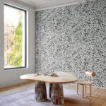 Arte Le couturier La perle behang in kleur Black Pearl (58530) - Interieur impressie