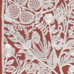 Arte Le couturier La perle behang in kleur Coral (58536) - Product close-up
