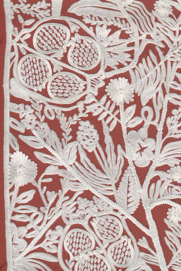 Arte Le couturier La perle behang in kleur Coral (58536) - Product close-up