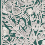 Arte Le-couturier La Perle behang in kleur Petrol (58537) - Product close-up