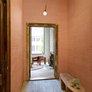 Arte Le couturier Papillon behang in kleur Earth (58545) - Interieur impressie