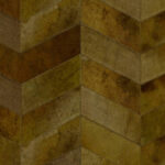 Arte Les-cuirs Montage behang in kleur Olive (33520) - Product close-up