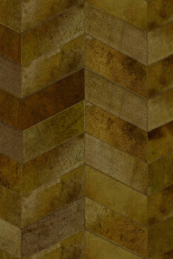 Arte Les-cuirs Montage behang in kleur Olive (33520) - Product close-up
