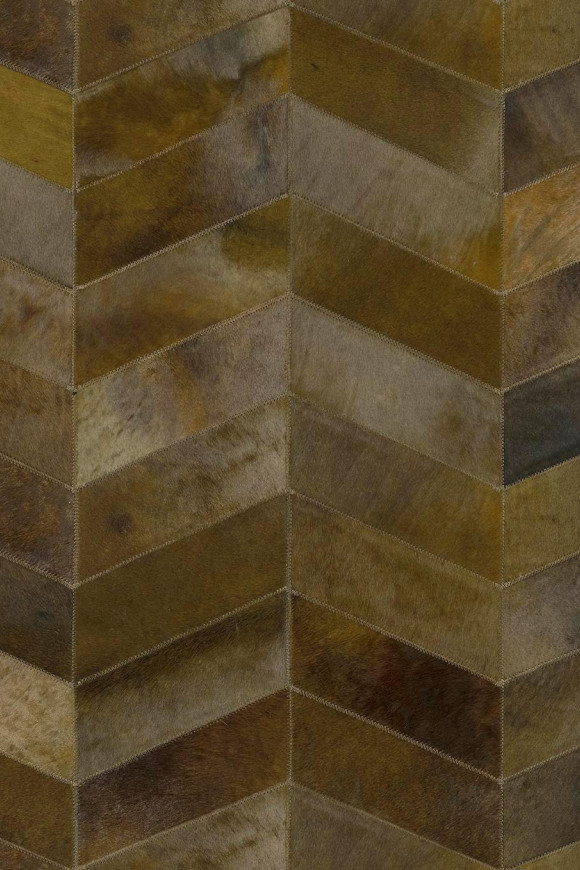 Arte Les-cuirs Montage behang in kleur Khaki (33533) - Product close-up