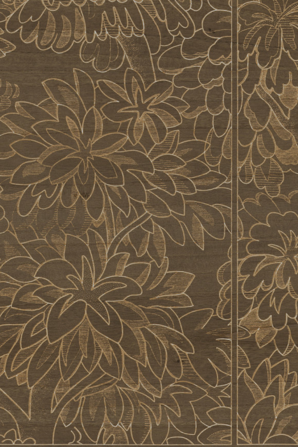 Arte Les-forets Ajoura behang in kleur Walnut (48060) - Product close-up