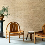 Arte Les forets Ajoura behang in kleur Birch (48061) - Interieur impressie