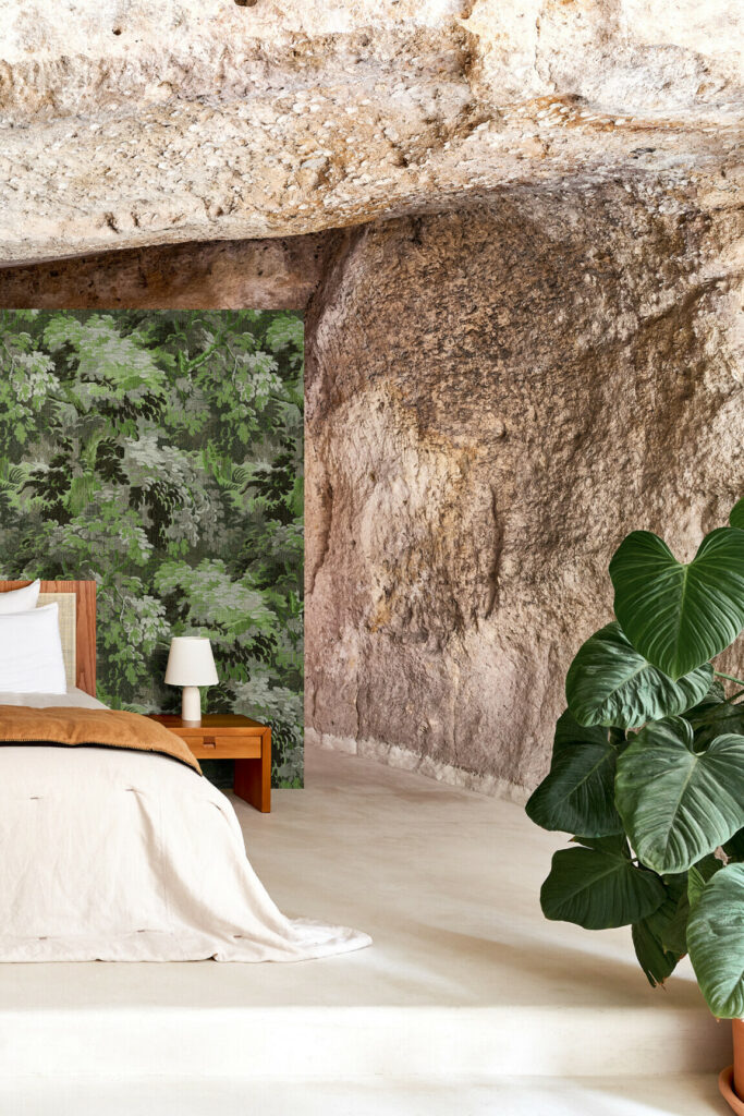 Arte Les forets Diore behang in kleur Grass (48010) - Interieur impressie