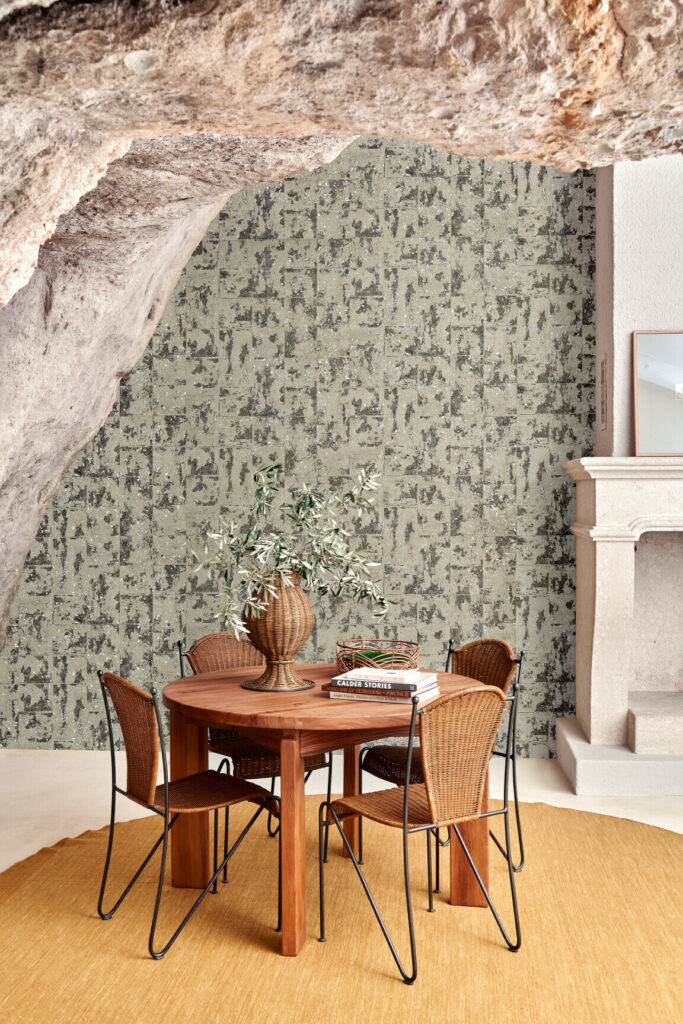 Arte Les forets Eclat behang in kleur Smoke (48042) - Interieur impressie