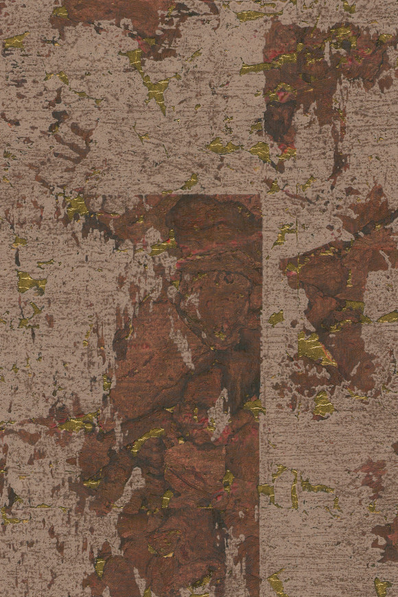 Arte Les-forets Éclat behang in kleur Mahogany (48046) - Product close-up