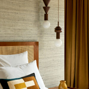 Arte Les forets Infini behang in kleur Mushroom (48021) - Interieur impressie