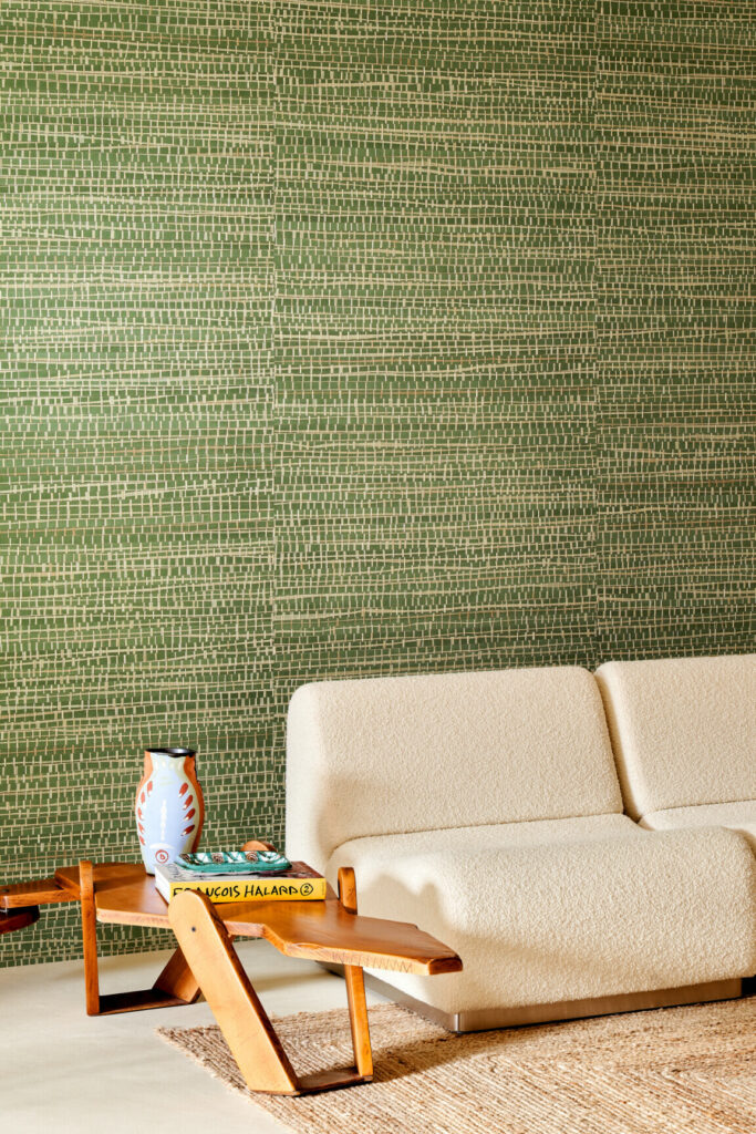 Arte Les forets Ruban behang in kleur Palmier (48070) - Interieur impressie