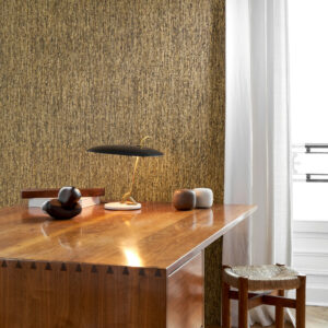 Arte Les forets Tresse behang in kleur Straw (48053) - Interieur impressie