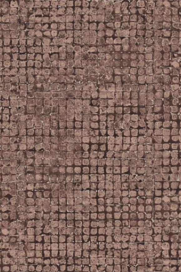 Arte Les-thermes Mosaico behang in kleur Cocoa (70510) - Product close-up
