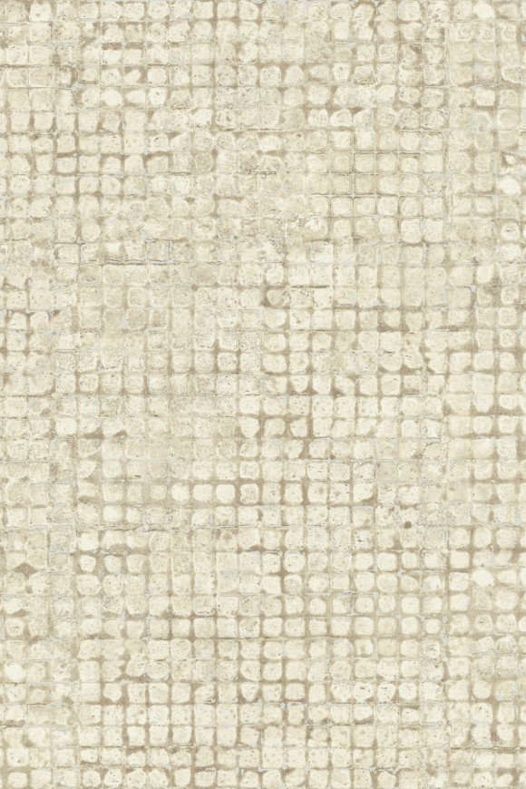 Arte Les-thermes Mosaico behang in kleur Off-White (70512) - Product close-up