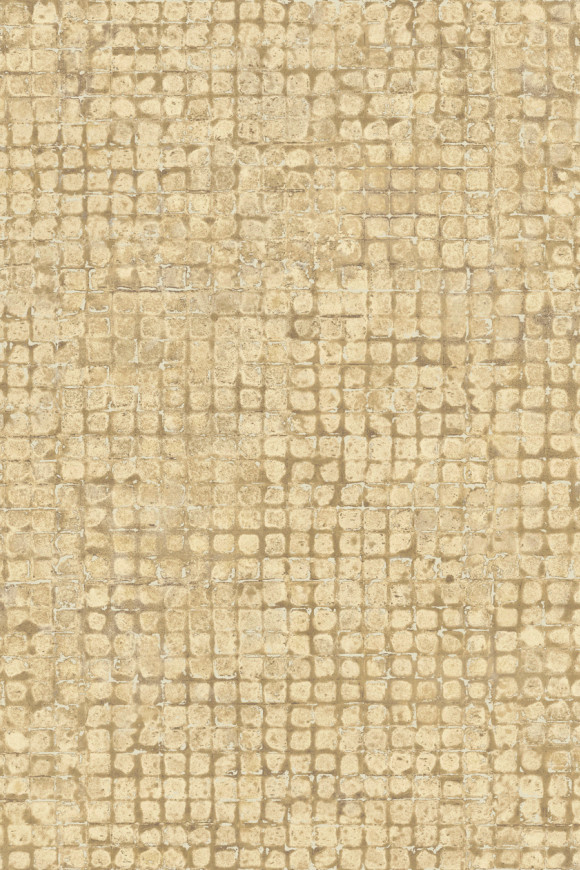 Arte Les-thermes Mosaico behang in kleur Sand (70513) - Product close-up
