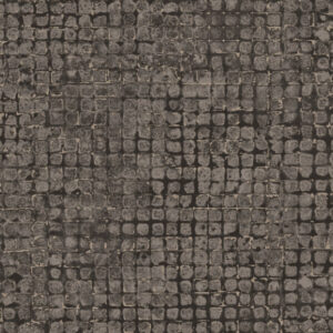 Arte Les-thermes Mosaico behang in kleur Charcoal (70515) - Product close-up
