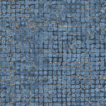 Arte Les thermes Mosaico behang in kleur Blue Stone (70516) - Product close-up