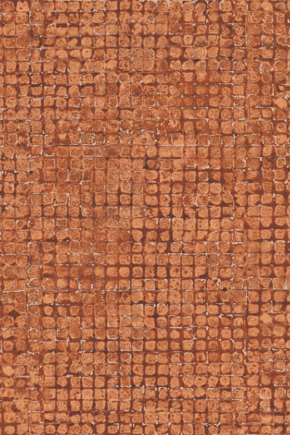 Arte Les-thermes Mosaico behang in kleur Terracotta (70517) - Product close-up