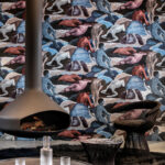 Arte Les thermes Saturnia behang in kleur Platinum (70500) - Interieur impressie