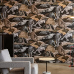 Arte Les thermes Saturnia behang in kleur Havanna (70501) - Interieur impressie