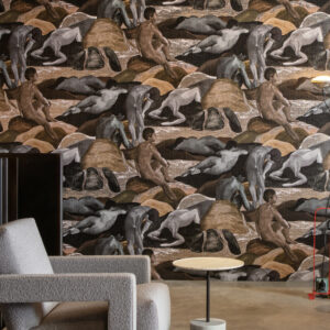 Arte Les thermes Saturnia behang in kleur Havanna (70501) - Interieur impressie