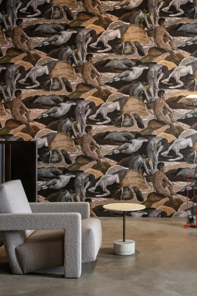 Arte Les thermes Saturnia behang in kleur Havanna (70501) - Interieur impressie