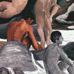 Arte Les thermes Saturnia behang in kleur Sunset (70502) - Product close-up