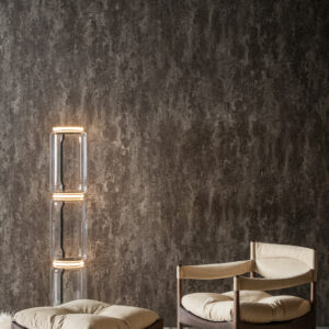 Arte Les thermes Stucco behang in kleur Hot Chocolate (70534) - Interieur impressie
