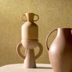 Arte Les thermes Tessera behang in kleur Gold Medaillon (70550) - Interieur impressie