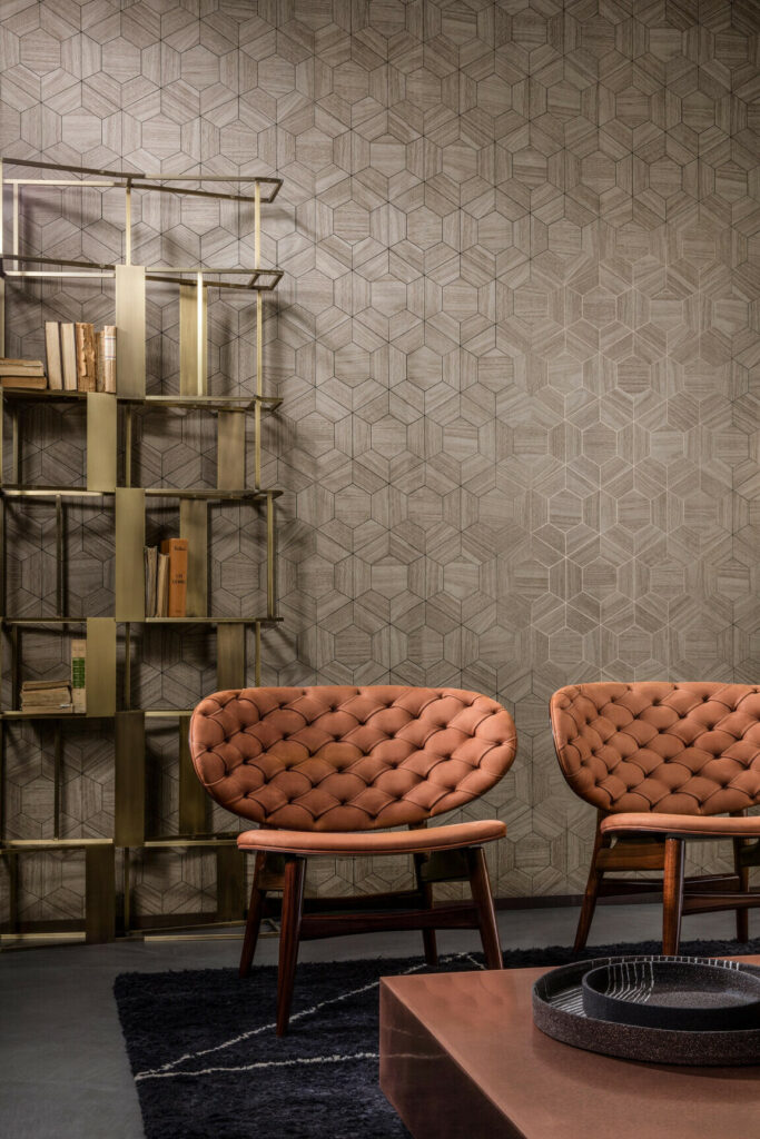 Arte Ligna Hive behang in kleur 42030 (42030) - Interieur impressie