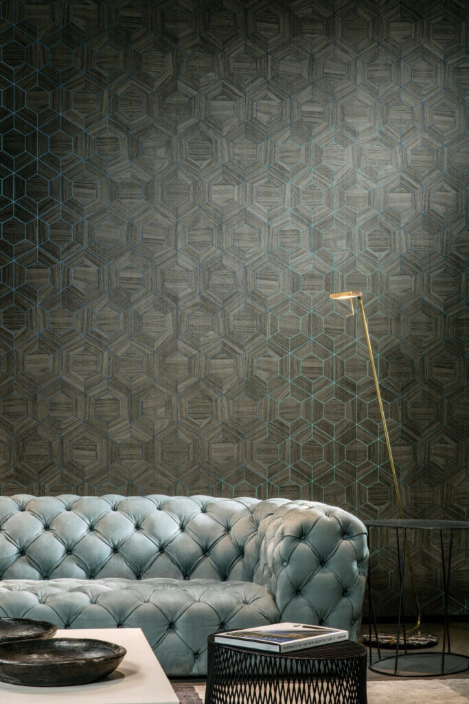 Arte Ligna Hive behang in kleur 42031 (42031) - Interieur impressie